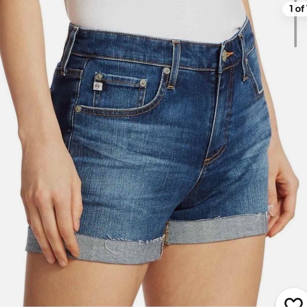 AG The Hailey Ex-Boyfriend Roll Up Jean Shorts - Picture 2 of 9